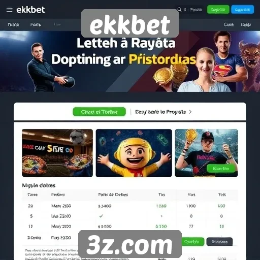 Promoções destacadas no site de apostas Ekkbet